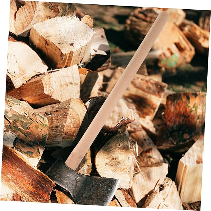 BESPORTBLE Straight Axe Handle for Gardening Tools Wooden Replacement Hoe Handle for Farm and Garden Hand Tools Sturdy Hardwood Comfortable Grip