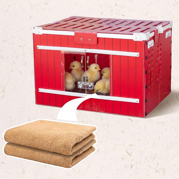 8 Pack Jute Chicken Nesting Pads, 30 x 22 Inch Nest Mats Nesting Brooder Liners for Chicken Coop, Poultry and Small Birds