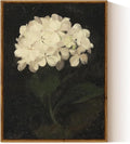InSimSea Framed Canvas Wall Art Decoration Canvas Wall Art Room Decor White Hydrangea Oil Painting Canvas Prints Bedroom Bathroom Wall Pictures Flower Artwork Kitchen Office Floral Wall Decor 12x16in