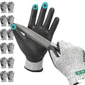 Kebada C2 Cut Resistant Gloves, ANSI A2, PU-Coated Work Gloves with Grip, Touchscreen Compatible, Ideal for Safety Protection & Anti-Cut Tasks, 12 Pairs, Small