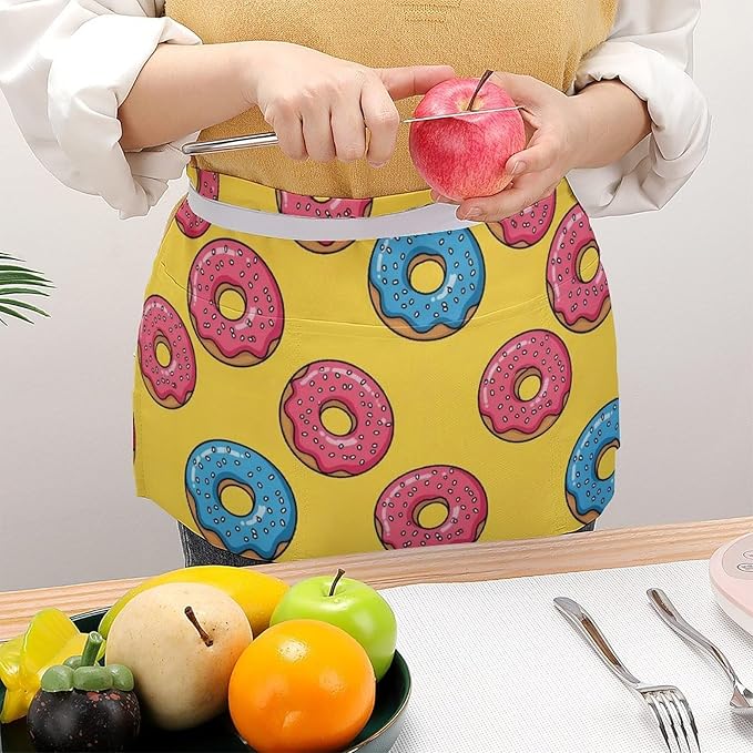 Unisex Half Waiter Waist Short Apron Waterproof Chef Works Waitress Aprons