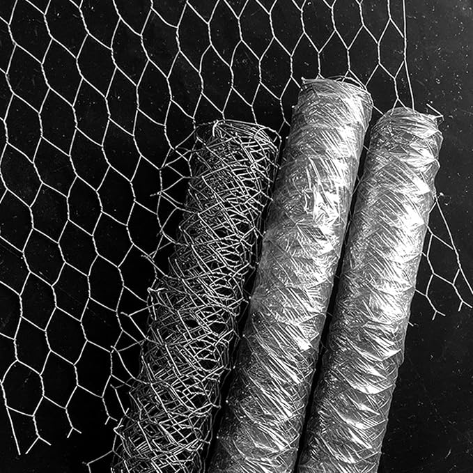 Generic Wire Fencing Roll - Chicken Wire Fence | Mesh Roll Galvanized | Welded Metal Wire Fencing Roll | Galvanized Welded Cage Wire Mesh Roll Supports Poultry Netting Cage Fence, VT1PP6YZB6071HQ2