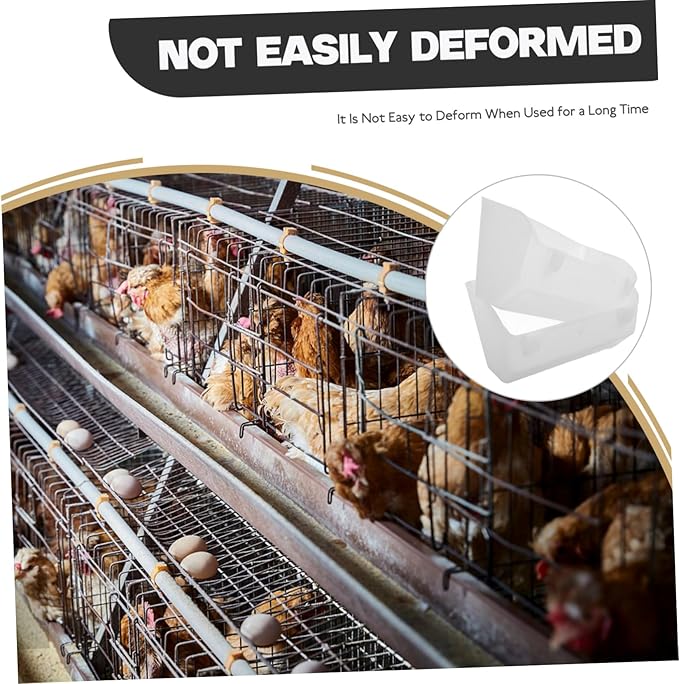YARNOW 2pcs Hanging Chicken Feeder and Waterer Plastic Chick Feeder Deep Design for Poultry Farms Prevents Leakage and to Clean and Refill
