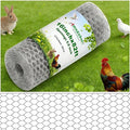 Amagabeli 16in x 82ft Chicken Wire 40cm x 25m Poultry Wire Netting Hexagonal Galvanized Mesh Garden Fence Roll Barrier for Pet Rabbit Chicken Fencing Bird Raised Bed
