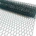 Chicken Wire, Easy to Shape, 15.7 x 87 Inches, Green PVC Coated Lightweight Galvanized Hexagonal Chicken Wire mesh, Floral Chicken Wire for Craft, Poultry, Garden