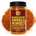 Angel's Wings BBQ Chicken Rub - 100% Natural Aromatic Wings Seasoning - Perfect Blend Of Spices For Amazing Chicken BBQ And Grill Dishes - Large Jar (210g)