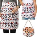 3 Pcs Egg Apron for Collecting Fresh Eggs Gathering Basket for Kids Adult 12 Pockets and Child 3 Pockets