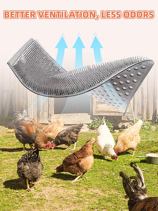 Kalolary 6 Pack Washable Chicken Nesting Pads for Chicken Coop, Silicone Nesting Box Pads for Chickens Bedding, Reusable Chickens Coop Accessories for Hens Laying Eggs, Easy to Clean