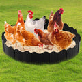 1 Set Chicken Dust Bath Tub Coop Lime Accessories Chicken House Cleaner Container Roost Poultry Nesting Herbs Container for Essential Coop Accessory (36.4'' x 5.5'')