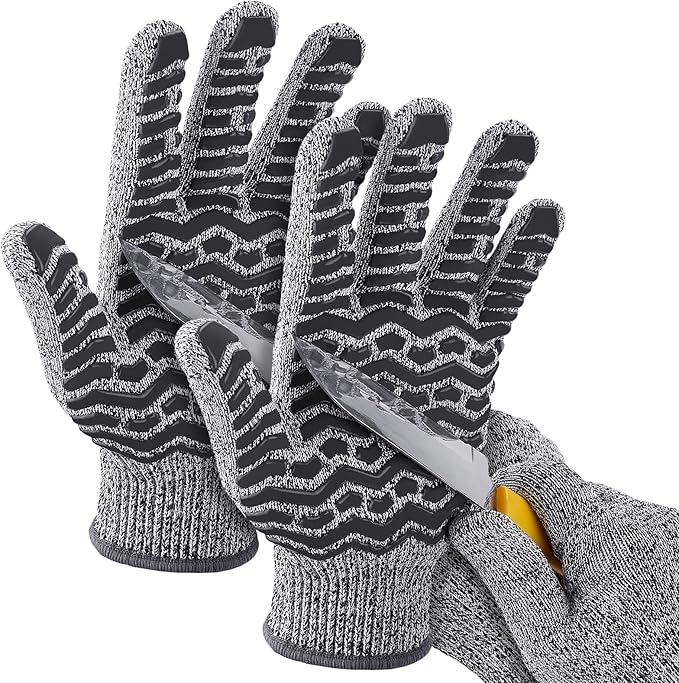 HandLove Cut Resistant Gloves, 100% Food Contact Safe, CE Level 5 Premium Protective Cutting Gloves