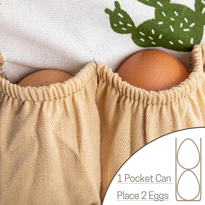 Aurya Kids Egg Collecting Apron - Chicken, Hen, Duck, Goose Gathering Holder for Children