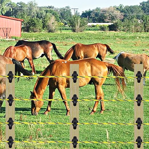 3285 Feet Electric Fence Polywire, 1000 Meters 1/8" Diameter Portable Electric Fencing Poly Wire Rope Line 6 Steel Strands for Reliable Conductivity & Rust Resistance