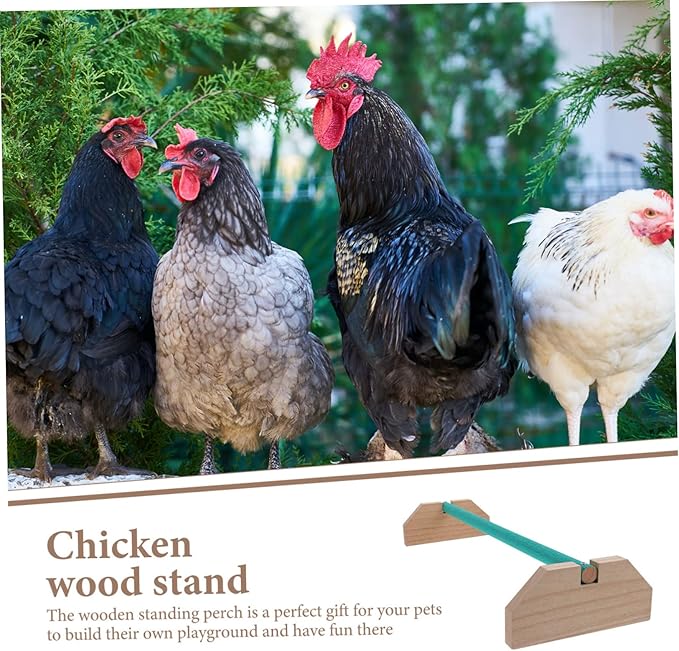 Chick Perch Wooden Roosting Bar Bite-Resistant Chicken Stand for Indoor Use Safe for Birds Multi-Functional Hen Perch for Coop and Brooder
