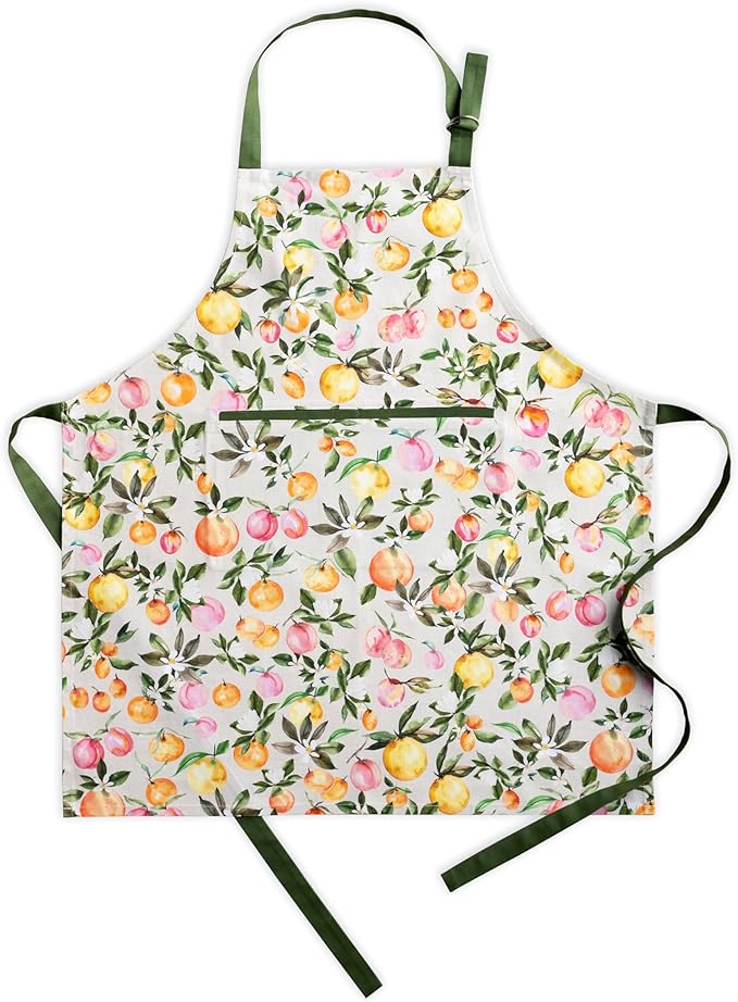 Maison d' Hermine 100% Cotton Apron for women with Pocket Kitchen Chef Apron for Men Cooking Easter Decorations