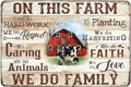 Metal Sign Farmer On This Farm We Do Vintage Tin Sign Home Kitchen Farm Bar Cafe Club Cave Wall Decor Rustic Sign 12 X 8 Inch