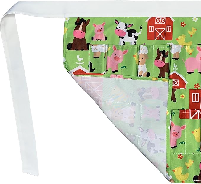 Plum Hill Kids Chicken Egg Collecting Apron with Pockets