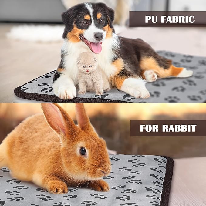 Heating Pad for Chicken Coop Rabbit Heater 110v Power 20w Electric Heated Mat Heated Bed Adjustable Pad Outdoor for Small Pet Cat Dog Guinea Pig Blankets Warming Bed Mats with Chew Resistant Cord