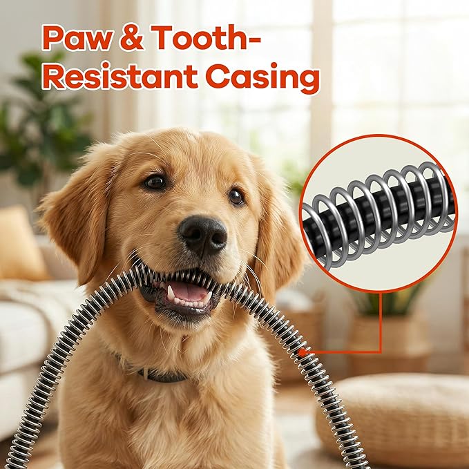 Dog House Heater with Thermostat, Outdoor Pet Heater with Anti-Bite Cord, Chicken Coop Heater, Wall-Mounted Heater for Dog House Outdoor, Suitable for Dogs Cats Chickens Hamsters