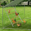 Chicken Perch for Coop with Ladder, Chicken Roosting Bars for Backyard Poultry, Easy to Assemble & Clean, 55 in l x 39 in w