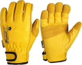 Schwer ANSI A9 Cut Resistant Leather Work Gloves, PM3401 Cut Proof Gloves, Reinforced Fingertips & Palm Cowhide Work Gloves for Construction, Welding, Metalwork, Woodwork & Outdoor Gardening Work, M