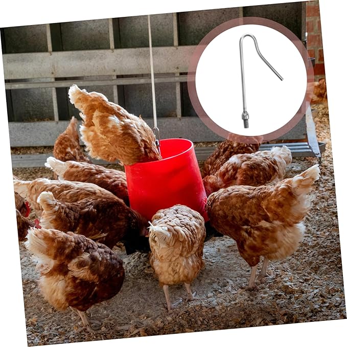 Toyvian Heavy Duty Chicken Catcher Hook Pole Duck Hook for Poultry Handling Chicken Accessories for Hens