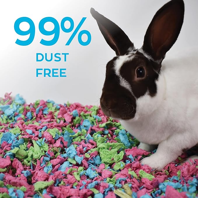 Carefresh 99% Dust-Free Tutti Frutti Natural Paper Small Pet Bedding with Odor Control, 23 L (Pack of 2)