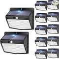 Solar Outdoor Lights, 12 Packs Solar Motion Sensor Security Lights with 3 Lighting Modes Solar Wall Lights Waterproof Solar Powered Lights for Garden Fence Yard