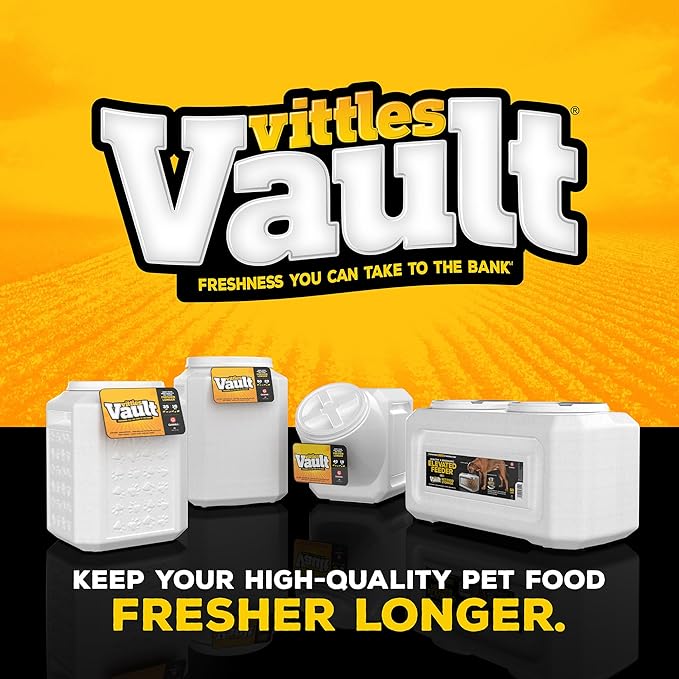 Gamma2 Vittles Vault Bird Seed Storage Container, Up to 35 Pounds Dry Pet Food Storage, Made in USA