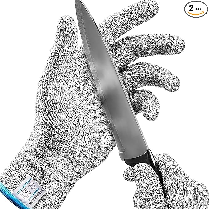 Cut Resistant Gloves, Level 5 Protection, Kitchen Cut Gloves for Meat, Shucking, Fillet, Mandolin Slicing, Carving, 1 Pair, XL