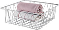 G.E.T. Square Heavy-Duty Iron Wire Utility Storage Basket for Pantry, Storage and More, 12" x 12" x 4"