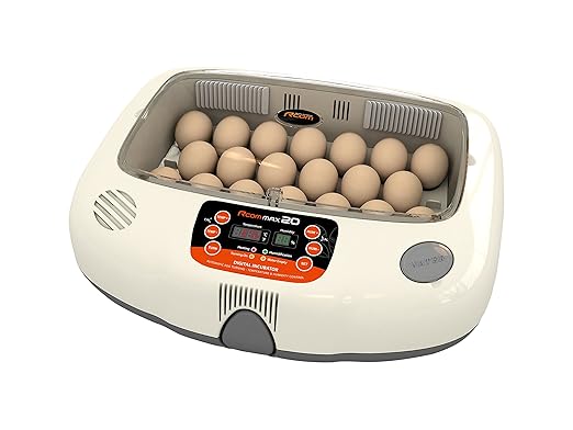 R-Com MX-20 Plastic/Metal Model Max 20 Automatic Digital Auto-Turning Egg Incubator