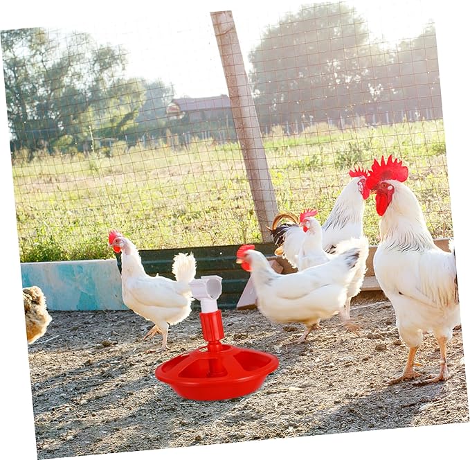 Totority Automatic Poultry Waterer with Chick-Friendly Design Efficient Water Use and Consistent Flow for Chickens Ducks Quail Semi-Automatic Water Dispenser for Chicks in Household Coop