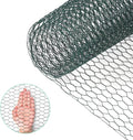 Chicken Wire, Chicken Wire Fencing for Floral Arrangements,15.7 x 157 Inches Chicken Wire mesh,0.6 Inch Green Mesh Hexagonal Galvanized Metal Poultry Wire Netting for Crafts,Poultry,Garden
