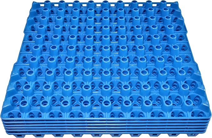 6 RITE FARM PRODUCTS 90 Egg Plastic Trays for Quail Pigeon Dove Bird Flat Carton