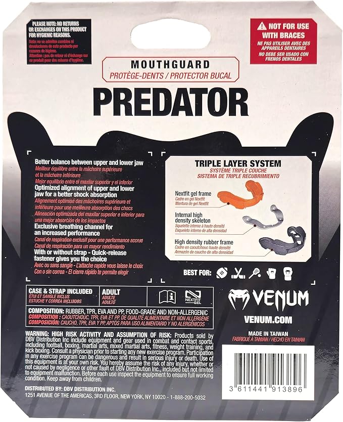 Venum Predator Mouthguard - Strap/Strapless