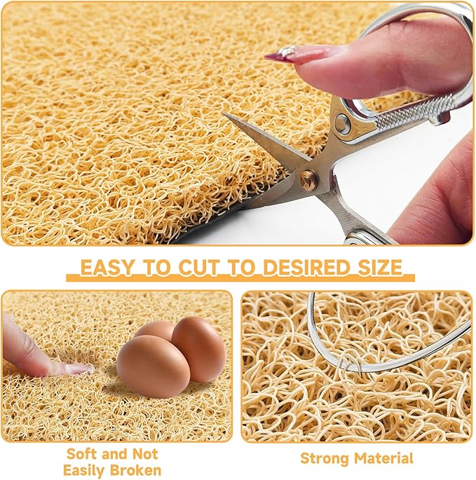 DRQ 8 Pcs Nesting Pads for Chicken Coop - Washable Chicken Nesting Pads, Reusable Chicken Coop Accessories for Hen Laying Mats 12"×12" (Brown)
