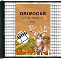 Plastic Mesh Fence Deer Fencing 4x25ft,Reinforced Edges,55gsm Heavy Duty Temporary Fence,Ideal for Garden Netting,Animal Barrier,Safety Netting, Fruit Plant Protection, Black