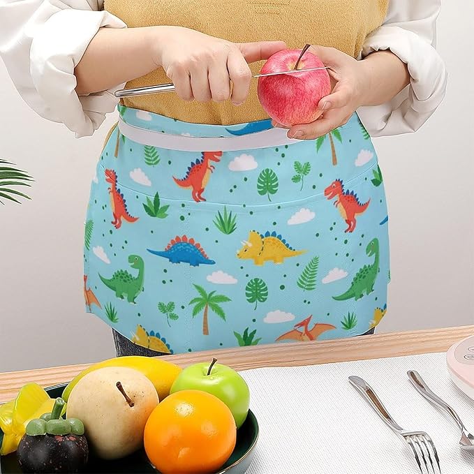 Unisex Half Waiter Waist Short Apron Waterproof Chef Works Waitress Aprons