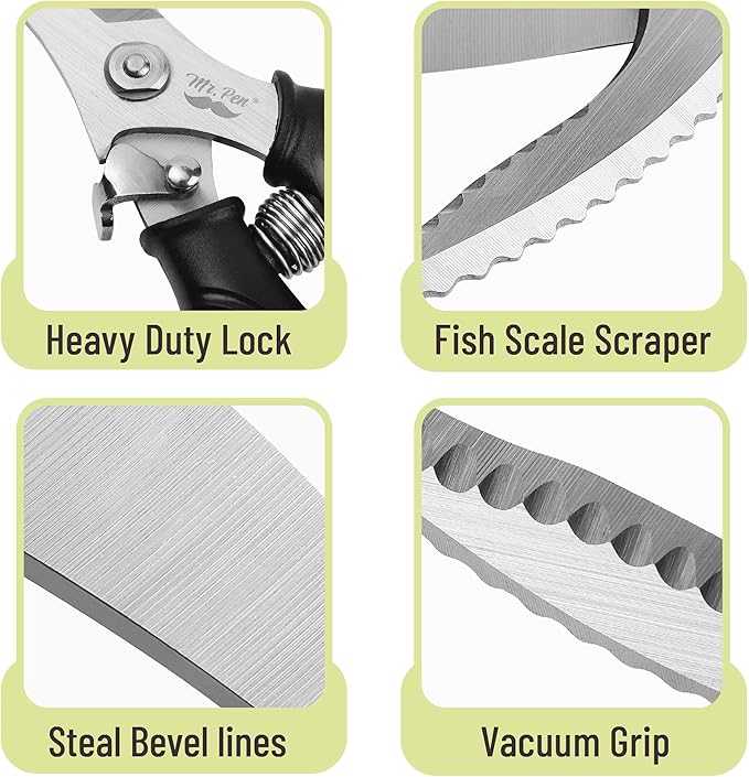 Mr. Pen- Heavy Duty Poultry Shears, Chicken Shears, Meat Cutting Scissors, Chicken Scissors Heavy Duty