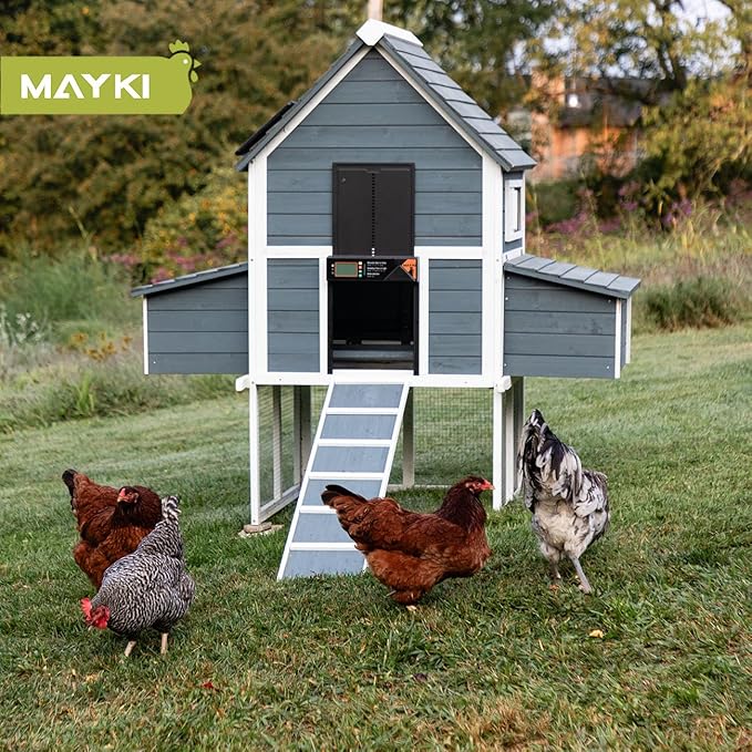 MAYKI Chicken Waterer Nipples, 4-Pack Horizontal Chicken Water Nipples, Leakproof Poultry Watering System for Buckets, Barrels & DIY Setups, for MAYKI Waterer Set, Water-Saving Design