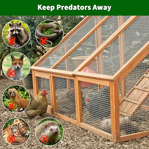 19 Gauge Hardware Cloth 1/2 Inch 48x100 Ft – Vinyl Coated Galvanized Steel Mesh | Silver Chicken Wire Fence for Garden, Poultry Netting, Rat Wire & Snake/Tree Guard，Silver