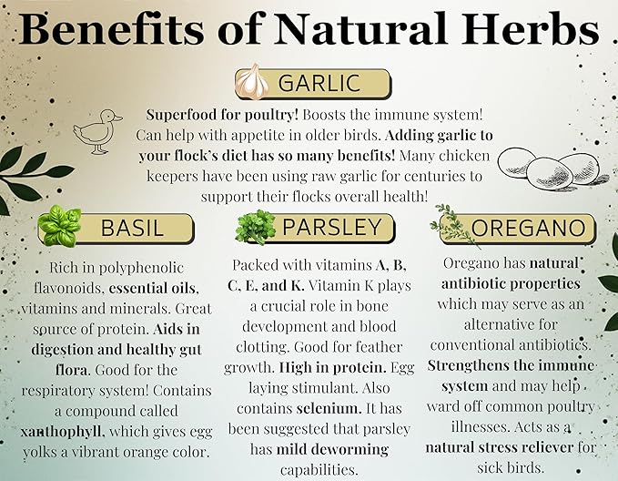 Nutrtional Yeast w/Niacin + Sea Kelp + Herbs + Vitamins + Protein+ Calcium. Duck Supplements, Duck Vitamins, Chickens. (Niacin Deficiency, Immune System Support) Brewer's Yeast.