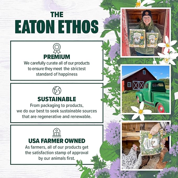 Eaton Pet and Pasture Revitalime – Coop Care Made Easy- All-Natural Coop Freshener, Odor & Pest Eliminator | Naturally Controls Moisture, Reduces Ammonia, & Repels Pests | Safe for Chickens (20lbs)