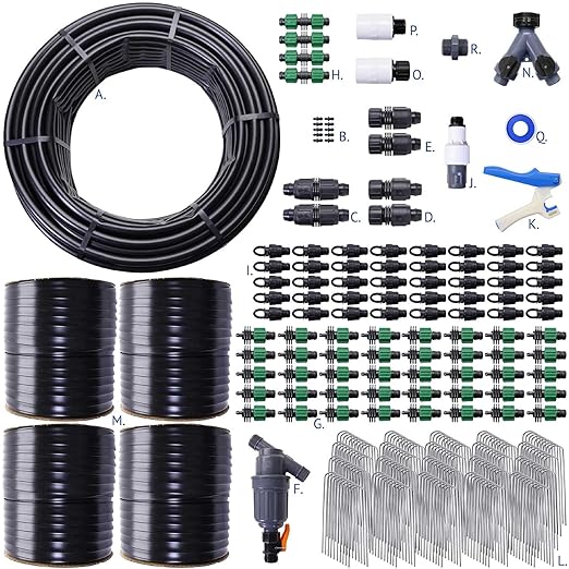 Dripworks Drip Tape Irrigation Kit for Watering Row Crops in Farms - Waters Upto 40 100' Rows (1/4 Acre) | Agricultural Grade Components | Trusted Brand Since 1991