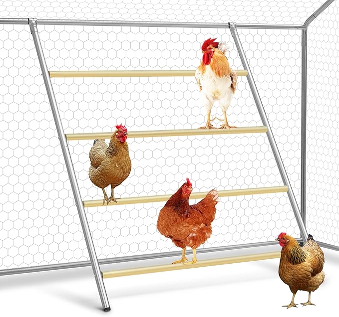 Chicken Perch for Coop, 41" W x 55" L, Chicken Roosting Bars, Toys Roost Ladder for Backyard Poultry, Funny Chicken Coop Accessories