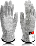 Safety Cut Resistant Gloves, Food Grade Level 5 Protection Kitchen Glove, Cut Proof Gloves for Mandolin Slicing 1 Pair