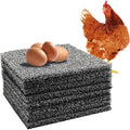 DRQ 8 Pcs Nesting Pads for Chicken Coop - Washable Chicken Nesting Pads, Reusable Chicken Coop Accessories for Hen Laying Mats 12"×12" (Gray)