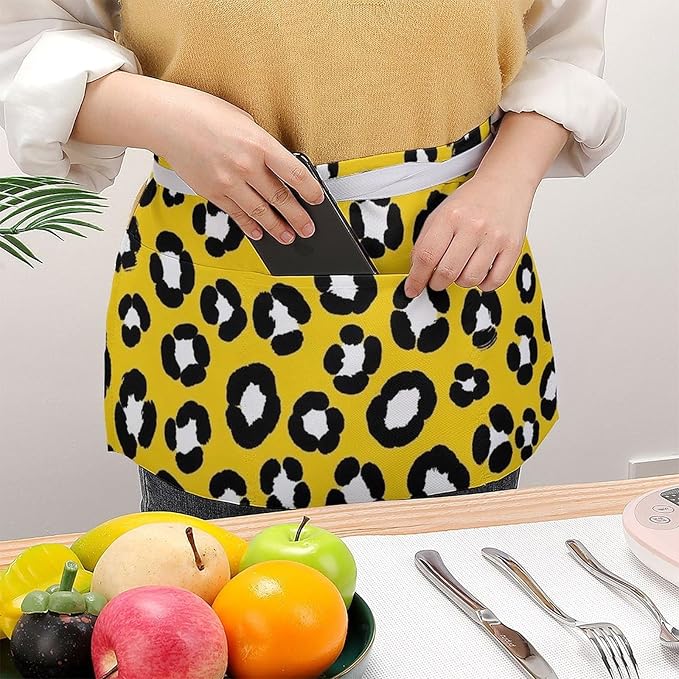 Server Waitress Waist Apron Cooking Kitchen Restaurant Aprons for Women Men