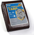 GUARD SHIELD Brown/Green Tarps Heavy Duty Plus+ Waterproof 20x30 Feet, 12mil Large Tarp with Reinforced Grommets, Outdoor Cover for Roof, Car, Boat, Truck and Ground Pool