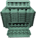 Vented Paper Pulp Egg Cartons - Teal (72)